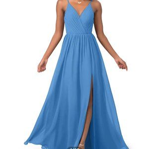 Azazie Blue Wedding Dress